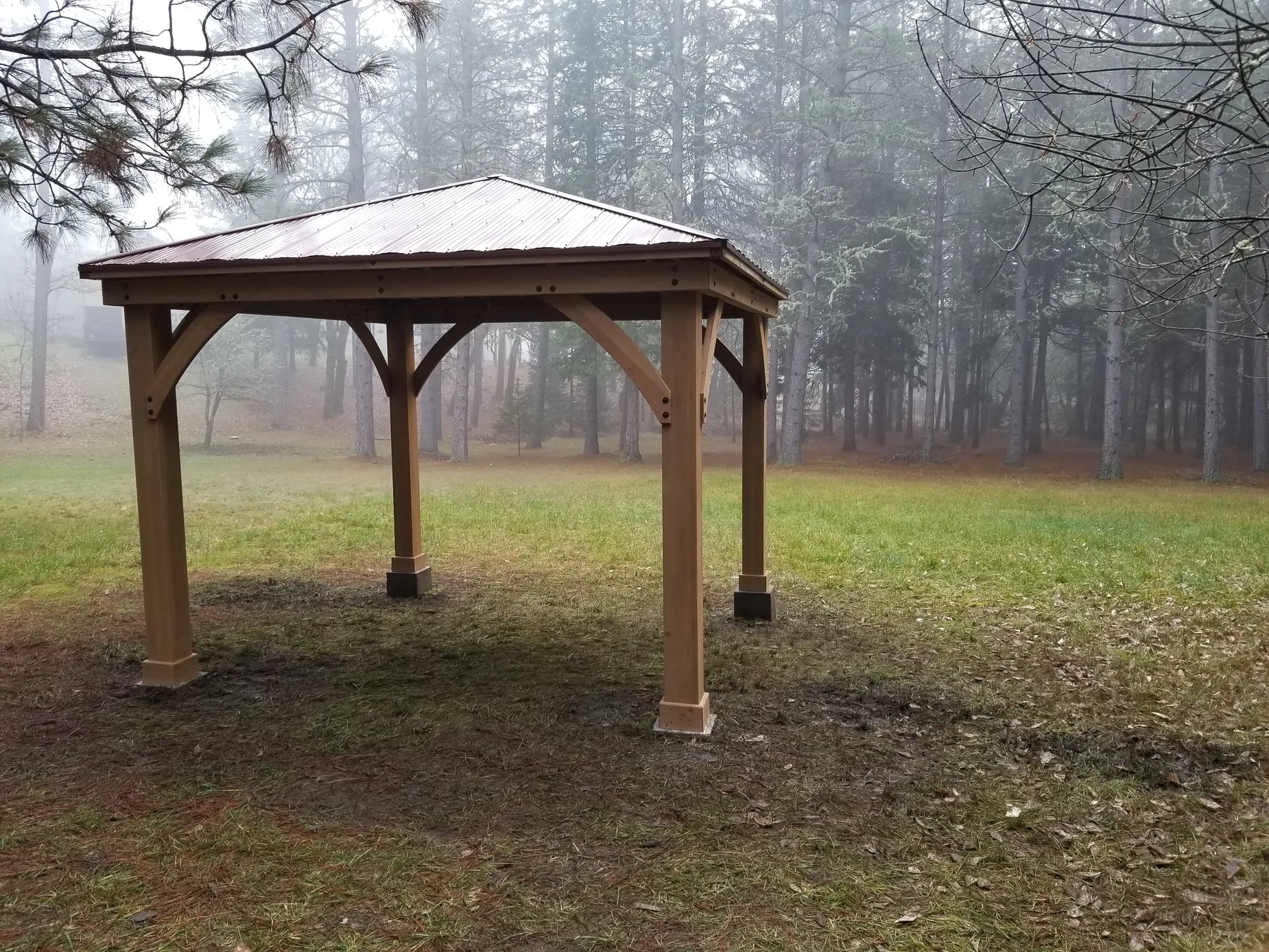 Timber gazebo built by Varanelli Construction