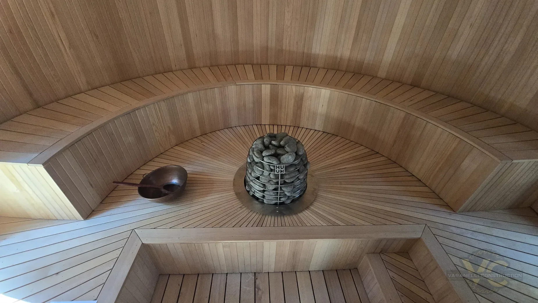 Custom sauna project by Varanelli Construction
